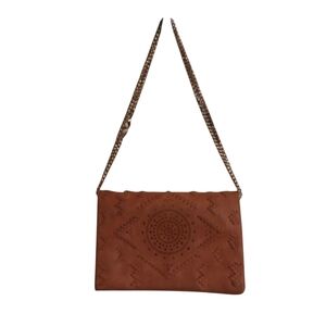 Free People Brown Crossbody Bag with Intricate Design
